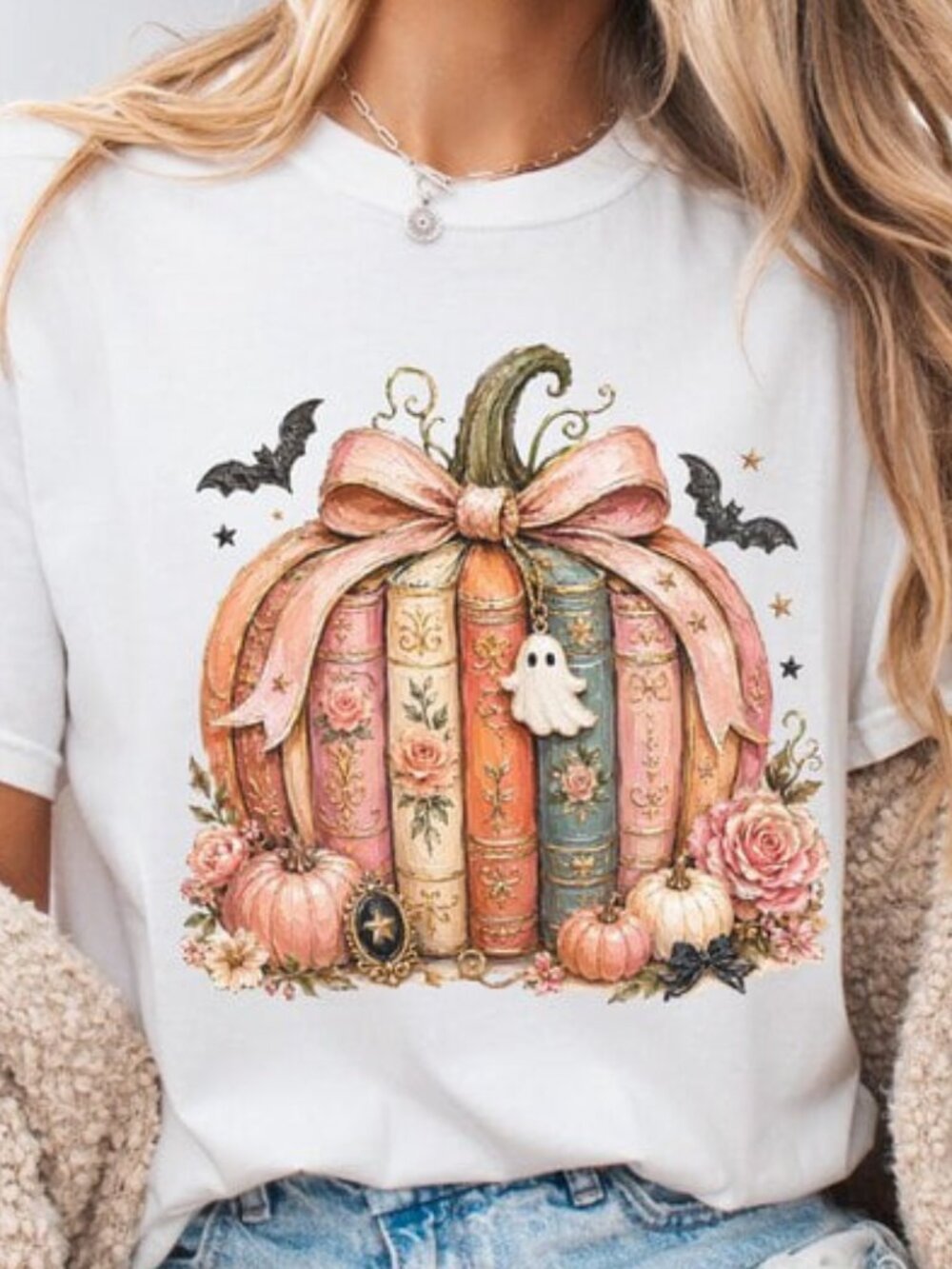 Pumpkin Halloween Shirt, Book Lover Shirt Gift, Cute Pumpkin Shirt